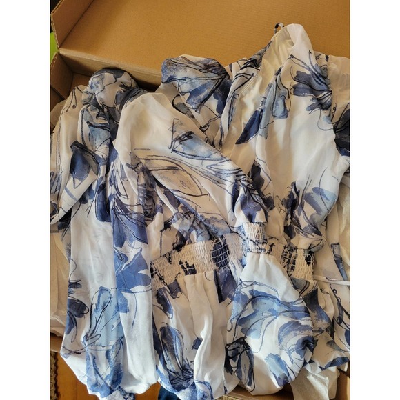 NWT JOSEPH RIBKOFFWrap Front Floral Dress Style 221344Size 12 - Picture 9 of 10